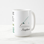 Der größte Köder eines Fischers Kaffeetasse (VorderseiteRechts)