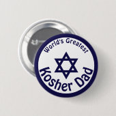 Der größte Kosher-Vater der Welt Button (Vorne & Hinten)