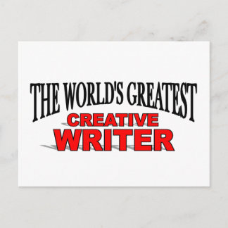 Der größte kreative Schriftsteller der Welt Postkarte