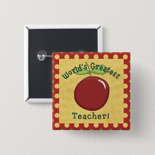 Der größte Lehrer der Welt Button (Vorne & Hinten)