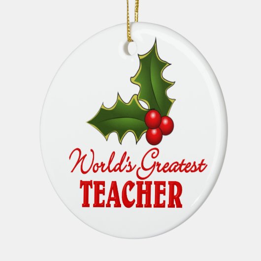 Der größte Lehrer der Welt Keramikornament (Links)