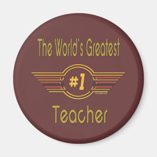 Der größte Lehrer der Welt Magnet (Vorne)
