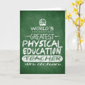 Der größte Lehrer für physische Bildung der Welt Karte (Gelbe Blume)