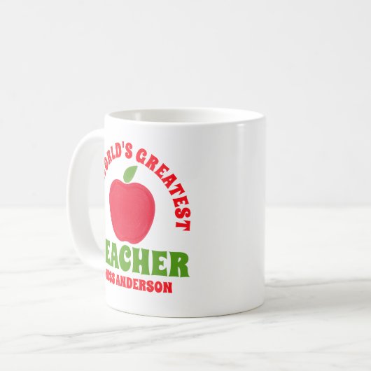 Der größte Lehrerappel der Welt Kaffeetasse (Vorderseite Links)