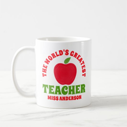 Der größte Lehrerappel der Welt Kaffeetasse (Links)