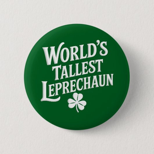 Der größte Leprechaun-Tag der Welt, der irische St Button (Vorderseite)