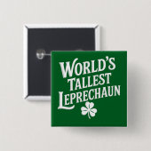 Der größte Leprechaun-Tag der Welt, der irische St Button (Vorne & Hinten)