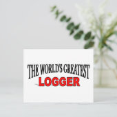 Der größte Logger der Welt Postkarte (Stehend Vorderseite)