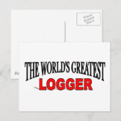 Der größte Logger der Welt Postkarte (Vorne/Hinten)