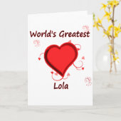 Der größte Lola der Welt Karte (Gelbe Blume)