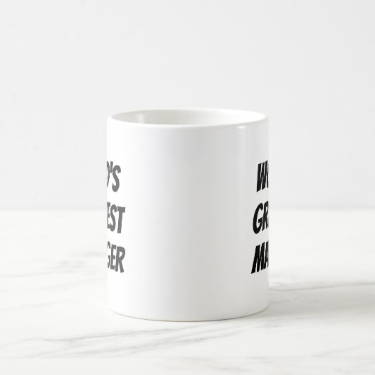 Der größte Manager der Welt Kaffeetasse (Mittel)