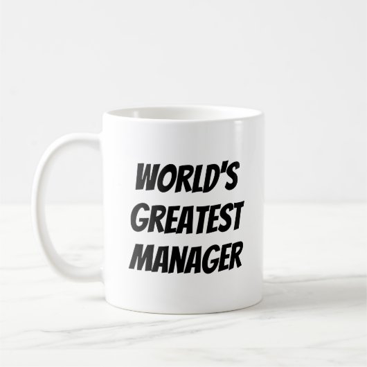Der größte Manager der Welt Kaffeetasse (Links)