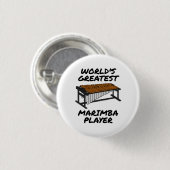 Der größte Marimba-Spieler der Welt, Marimist Funn Button (Vorne & Hinten)