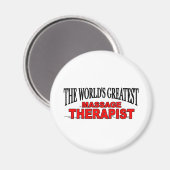 Der größte Massagetherapeut der Welt Magnet (Vorderseite/Rückseite)