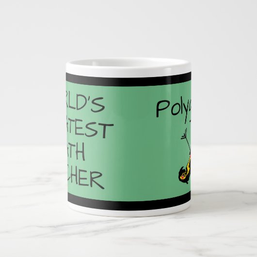 Der größte Mathematiklehrer-Funny der Welt Jumbo-Tasse (Vorderseite)