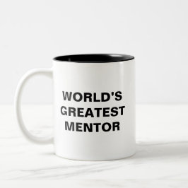 Der größte Mentor der Welt Zweifarbige Tasse