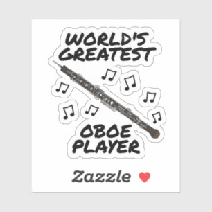 Der größte Oboe-Spieler der Welt - der Funny Aufkleber