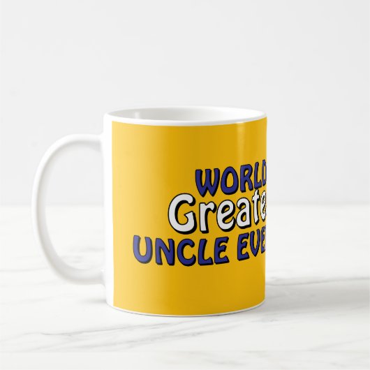 Der größte Onkel der Welt je Kaffeetasse (Links)