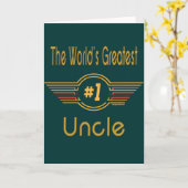 Der größte Onkel der Welt Karte (Gelbe Blume)