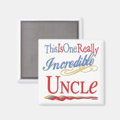 Der größte Onkel der Welt Magnet (Vorderseite/Rückseite)