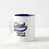 Der größte Onkel der Welt Zweifarbige Tasse (Vorderseite Links)