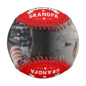 Der größte Opa-Baseball mit 2 Fotos der Neuzeit Baseball (Vorderseite)