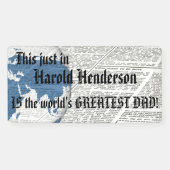 Der größte Papa der Welt für anpassbare Nachrichte Banner (Horizontal)