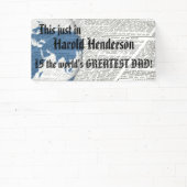 Der größte Papa der Welt für anpassbare Nachrichte Banner (InSitu)