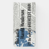 Der größte Papa der Welt für anpassbare Nachrichte Banner (Vertikal)