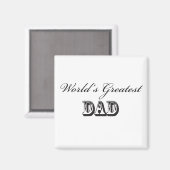Der größte Papa der Welt Magnet (Vorderseite/Rückseite)