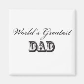 Der größte Papa der Welt Magnet (Vorne)