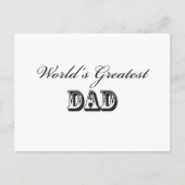 Der größte Papa der Welt Postkarte (Vorderseite)