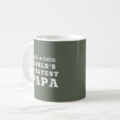 Der größte Papa-T - Shirt der Welt Kaffeetasse (Vorderseite Links)