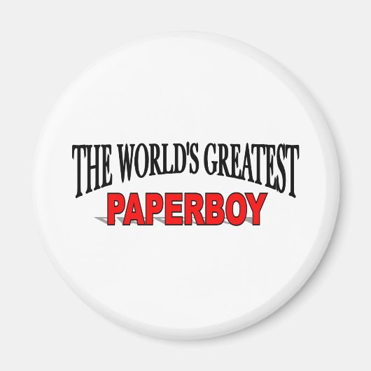 Der größte Paperboy der Welt Magnet (Vorne)