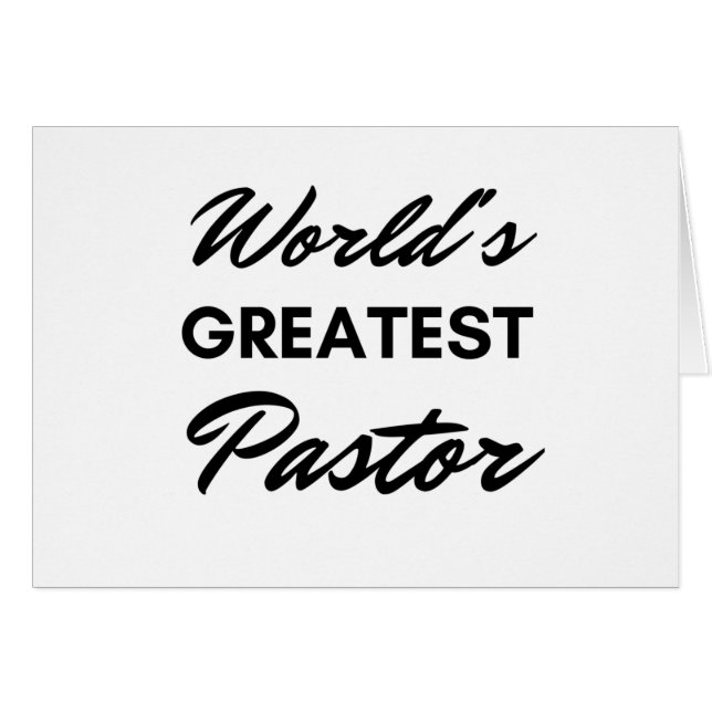Der größte Pastor der Welt (Vorderseite (Horizontal))
