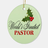Der größte Pastor der Welt Keramik Ornament (Links)