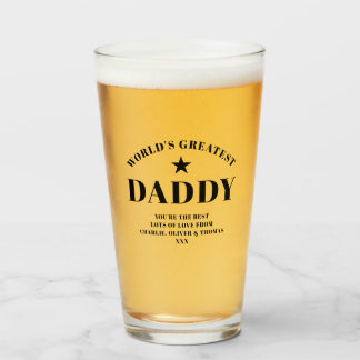 Der größte Personalisierte DADDY-Pint der Welt Glas