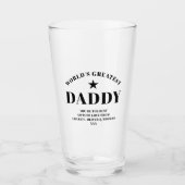Der größte Personalisierte DADDY-Pint der Welt Glas (Vorderseite)