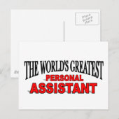 Der größte persönliche Assistent der Welt Postkarte (Vorne/Hinten)