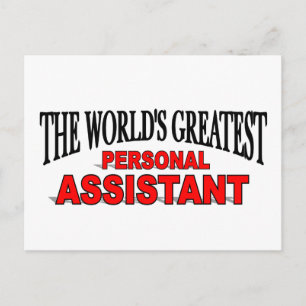 Der größte persönliche Assistent der Welt Postkarte