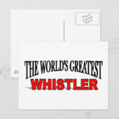 Der größte Pfeifer der Welt Postkarte (Vorne/Hinten)