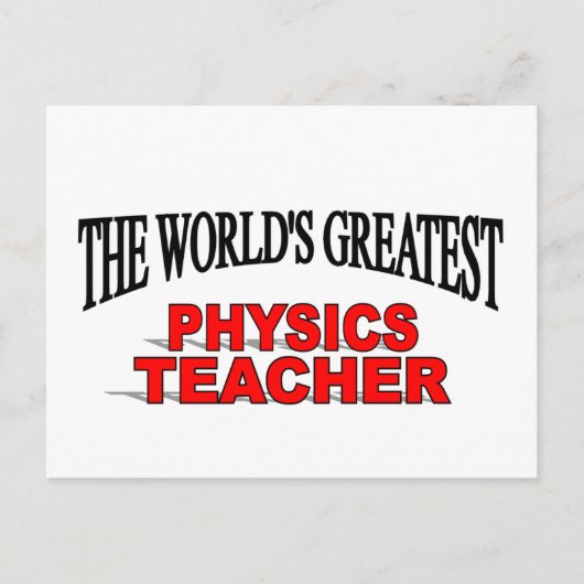 Der größte Physiklehrer der Welt Postkarte (Vorderseite)