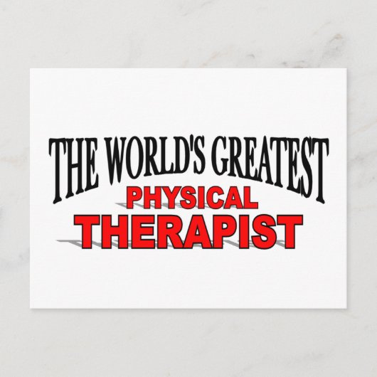 Der größte Physiotherapeut der Welt Postkarte (Vorderseite)