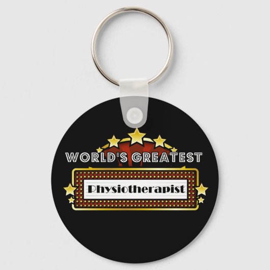 Der größte Physiotherapeut der Welt Schlüsselanhänger (Vorderseite)