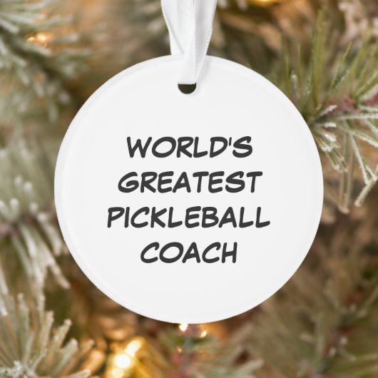 Der größte Pickleball-Coach der Welt Ornament (Baum)