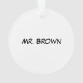Der größte Pickleball-Coach der Welt Ornament (Rückseite)