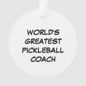 Der größte Pickleball-Coach der Welt Ornament (Vorderseite)