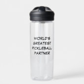 Der größte Pickleball-Partner der Welt Trinkflasche (Vorderseite)