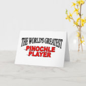 Der größte Pinochle-Spieler der Welt Karte (Gelbe Blume)