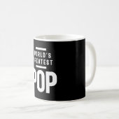 Der größte Pop der Welt | Father Grandpa-Geschenk Kaffeetasse (VorderseiteRechts)
